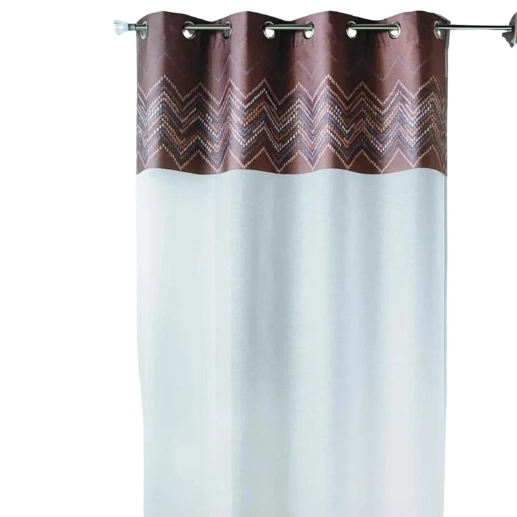 Jacquard-Vorhang mit Fischgrätenmuster