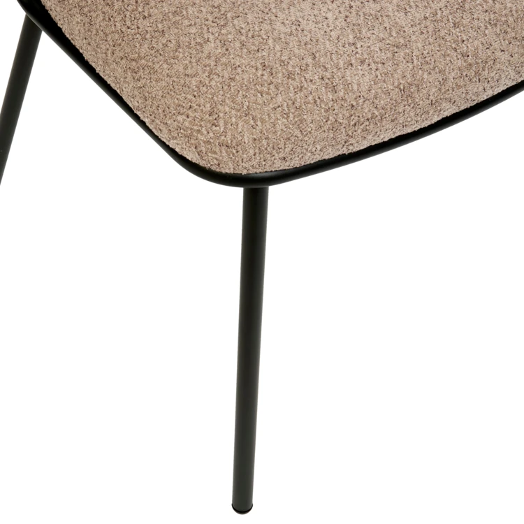 Lot de 2 fauteuils de table en chenille