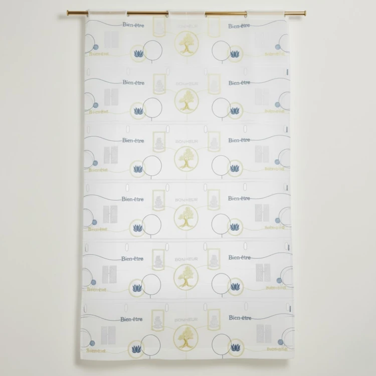 Modulable léger brodé esprit zen