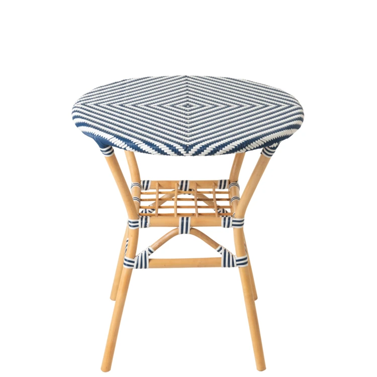 Ronde rieten tuintafel