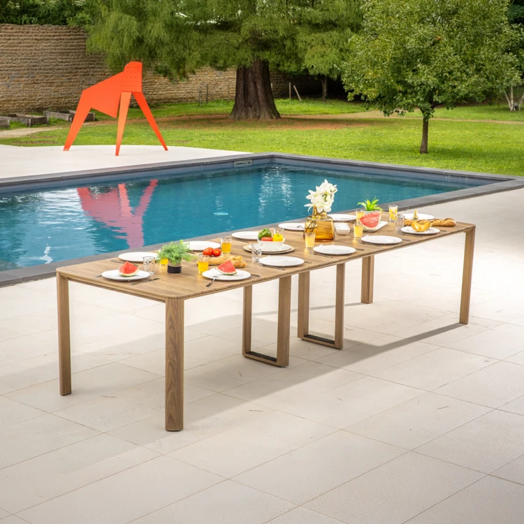 Table extensible aluminium 2/14 personnes