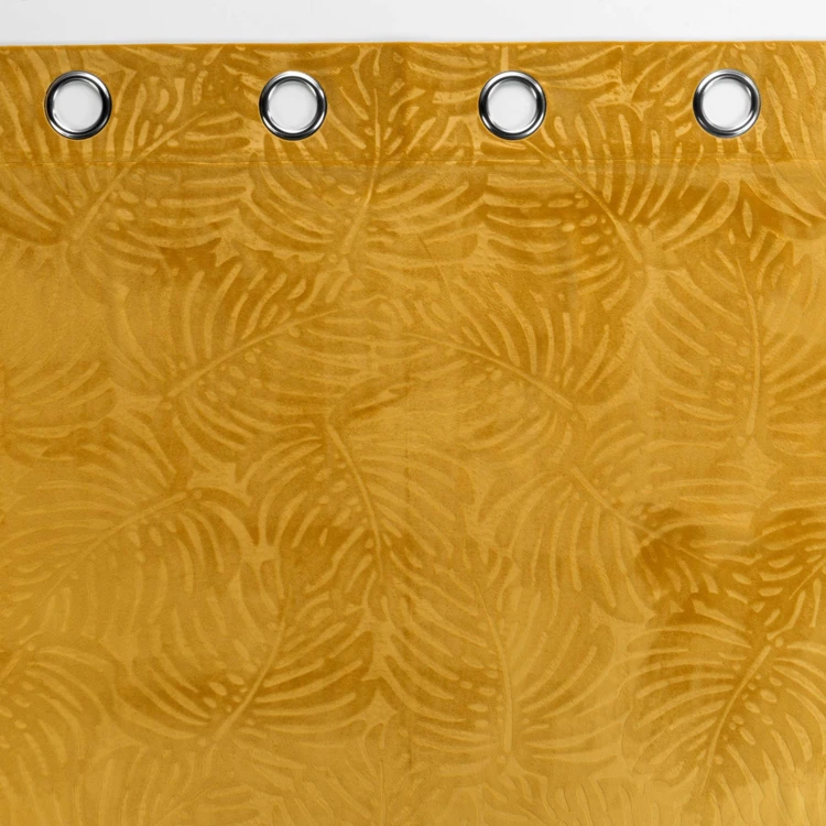 Cortina opaca de terciopelo en relieve