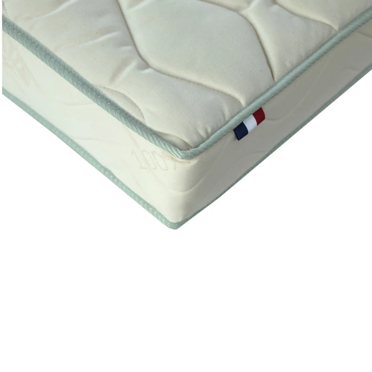 Matelas bébé face été / face hiver en coton bio soutien ferme