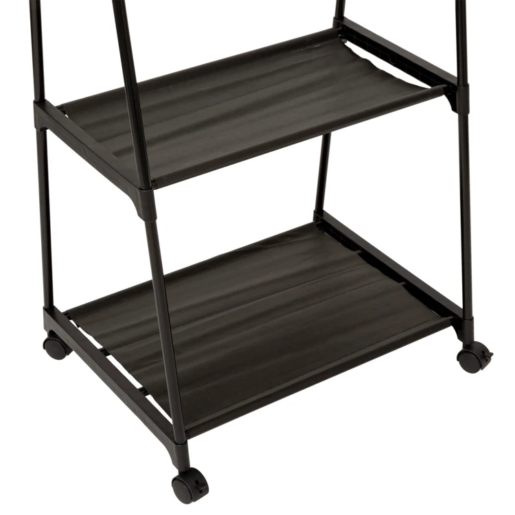 Standgarderobe mit Kleiderstange und Ablagefächern