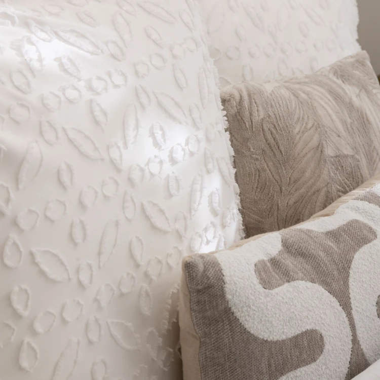 Bettwäsche-set mit Jacquard-blumenmuster