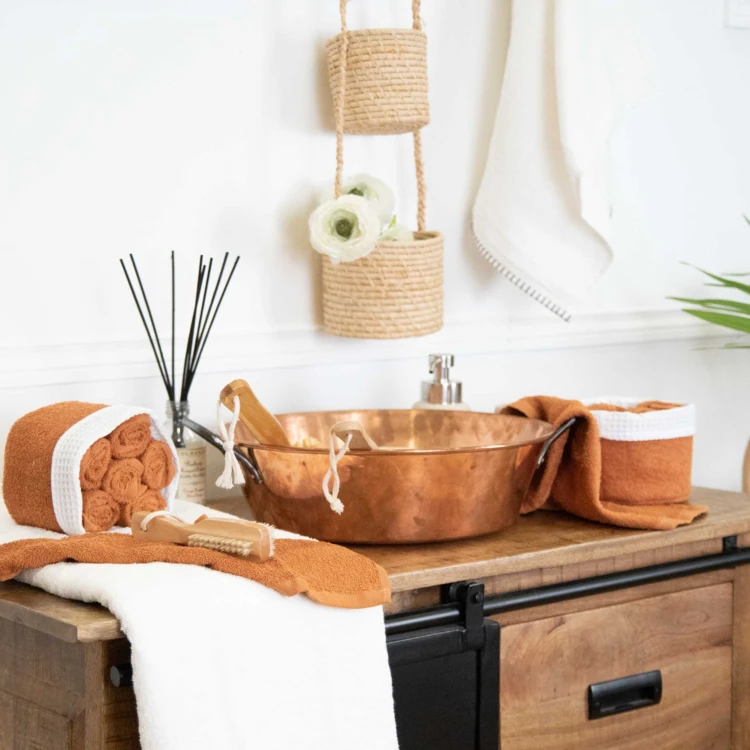 Panier invité avec serviettes