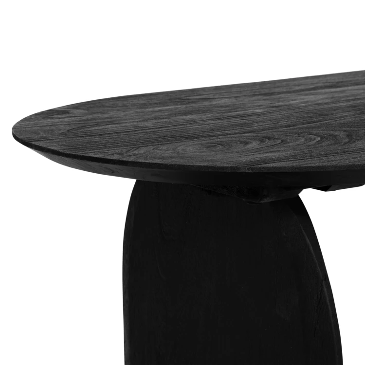 Table basse en manguier avec finition texturée