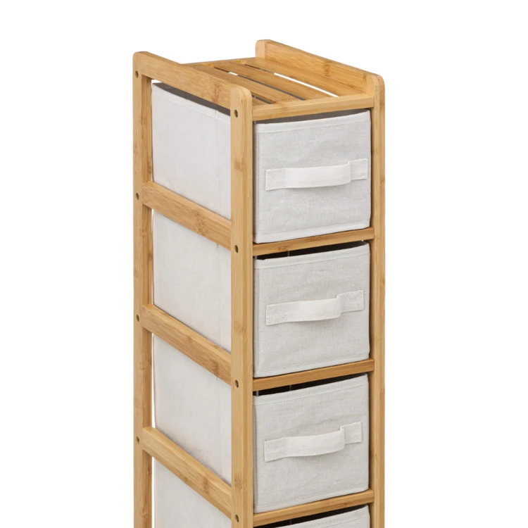 Bamboe plank met 4 vakken