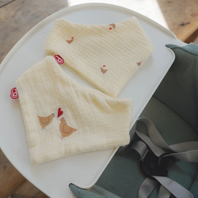 Set aus 2 Bandana-Lätzchen Love