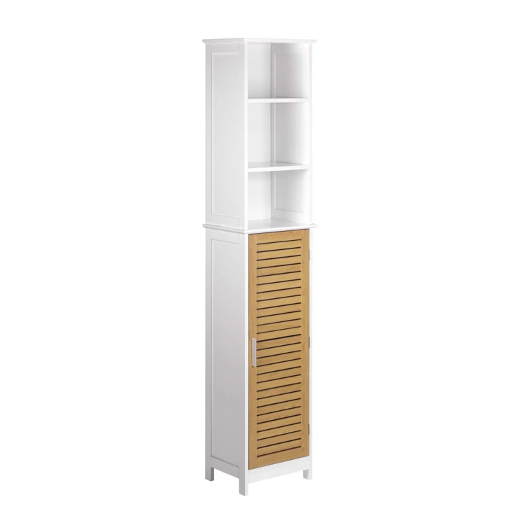 Badezimmerschrank mit Lamellentür und Stauraum