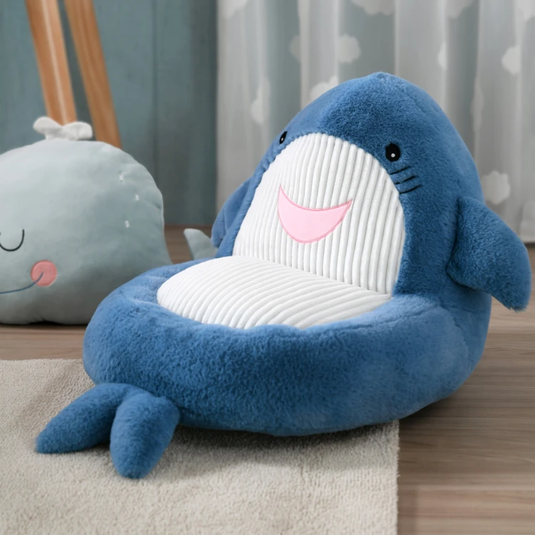 Pouf enfant en forme de requin