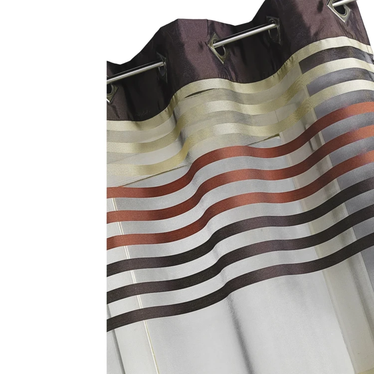 Bunt gestreiftes Organza-Vorhangtuch