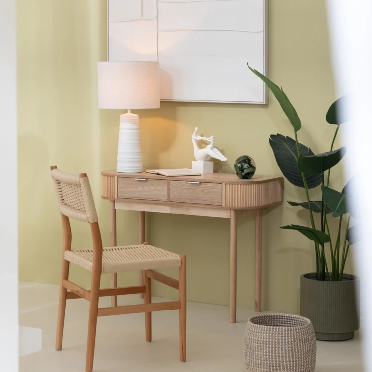 Console en bois de pin avec tiroirs