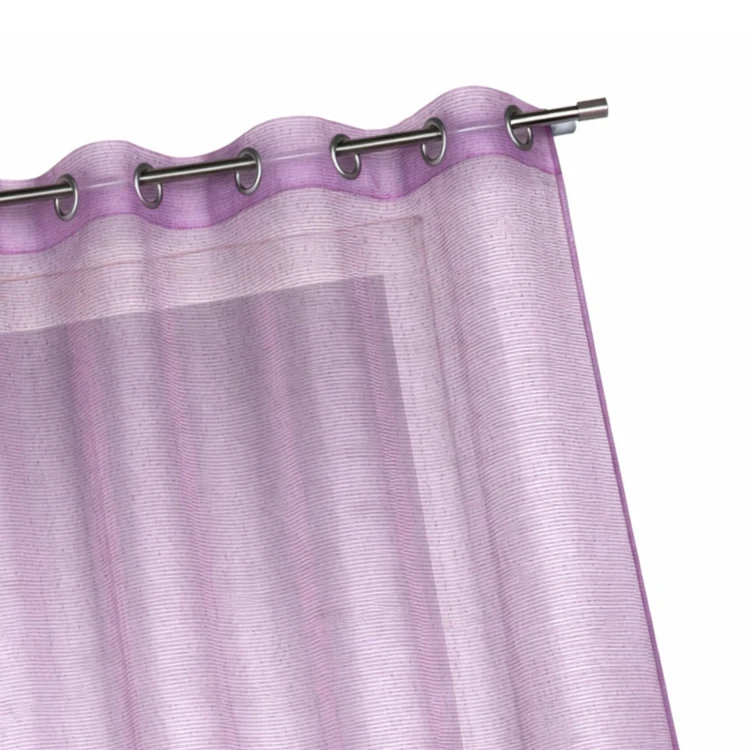 Organza voile met fijne horizontale strepen