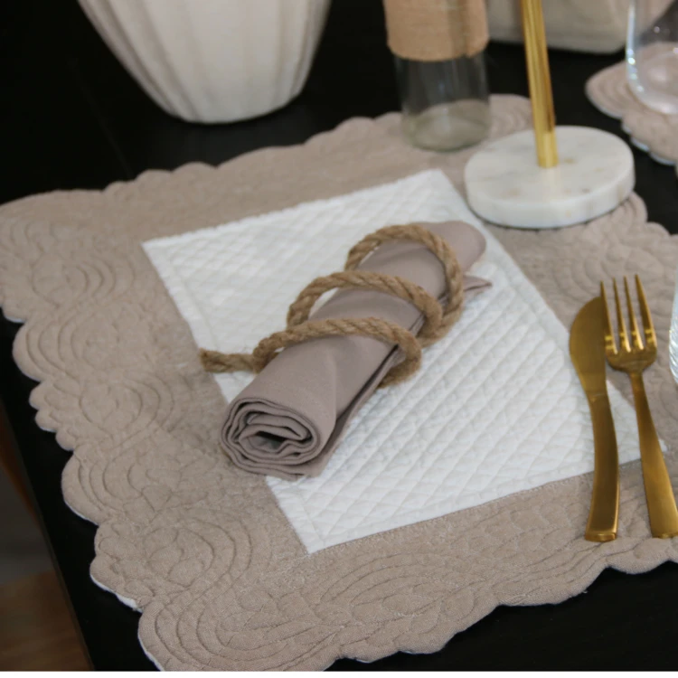 Set de table morphée coton matelassé