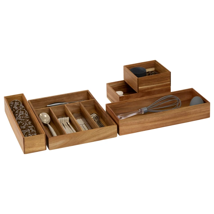 Schubladenorganizer aus Holz
