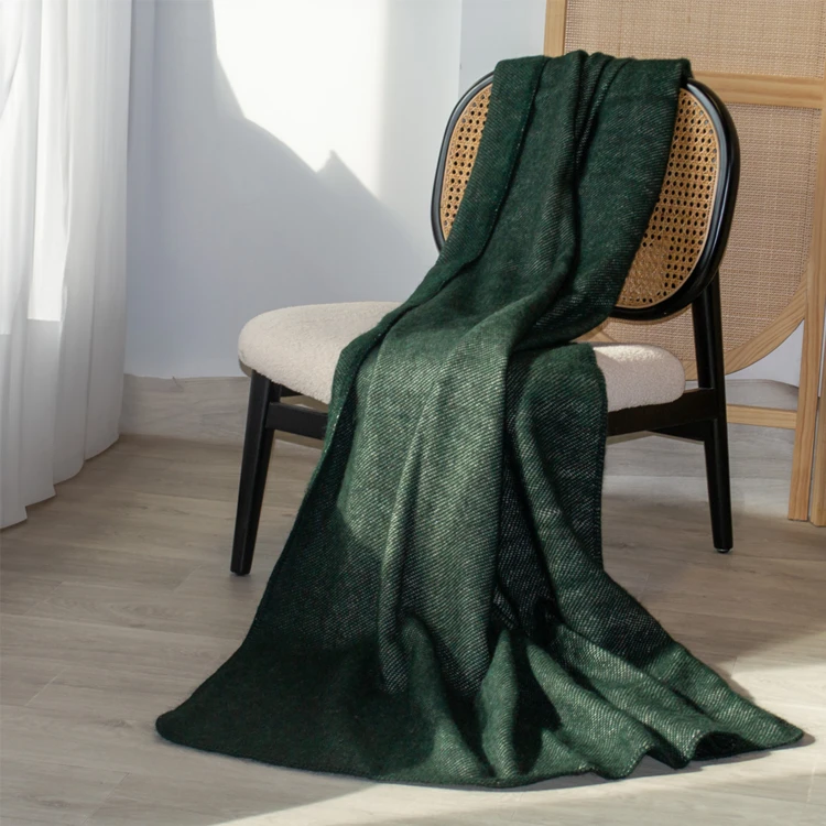Plaid ou couverture chaude laine et mohair