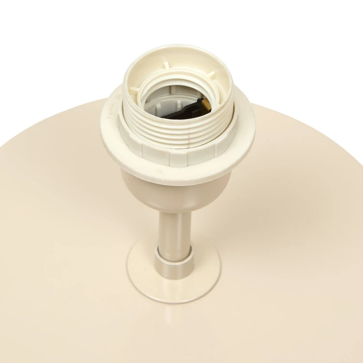 Lampadaire champignon en acier avec abat-jour arrondi