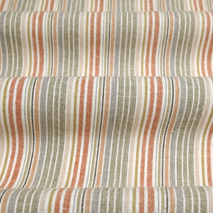 Pano de cozinha de algodão com riscas entrelaçadas