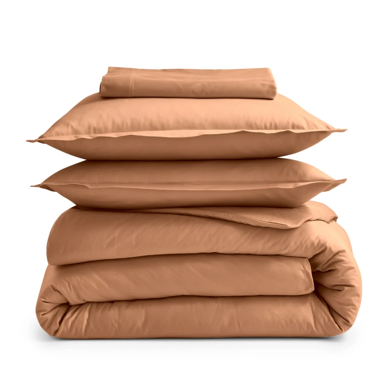 Taie de traversin percale de coton piquée unie