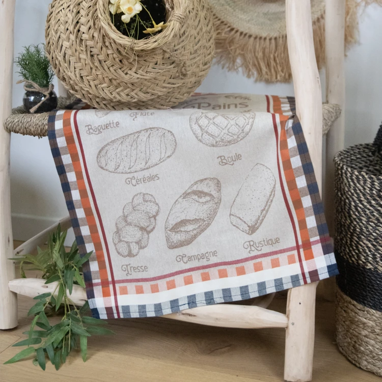 Paño de cocina tradicional francés de algodón