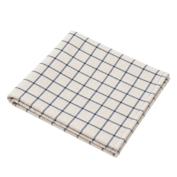 Serviette de table à carreaux en coton