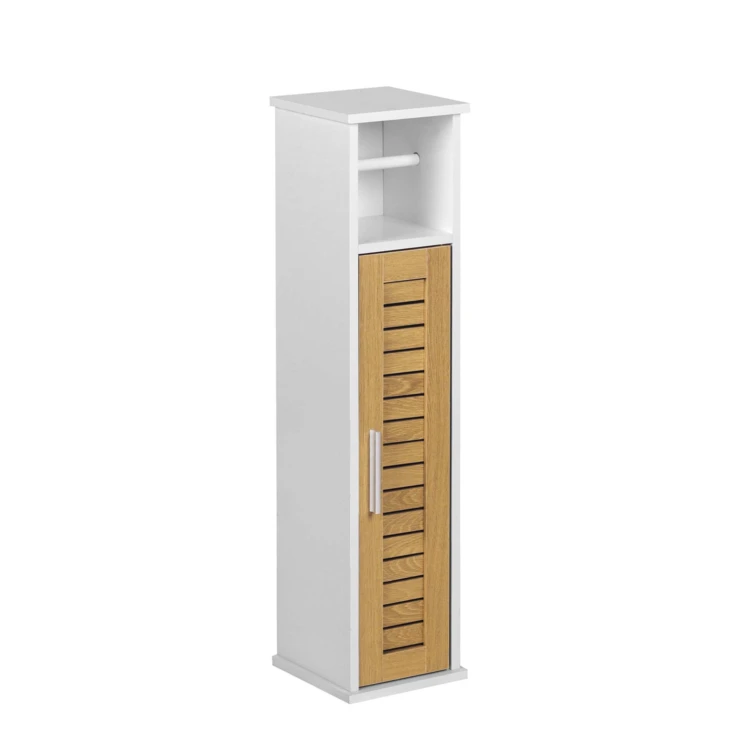 Meuble dérouleur papier WC avec rangement intégré