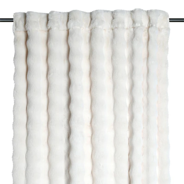 Rideau imitation fourrure ultra doux