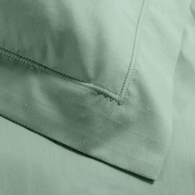Taie d'oreiller volant plat 100% percale de coton ORIGINE