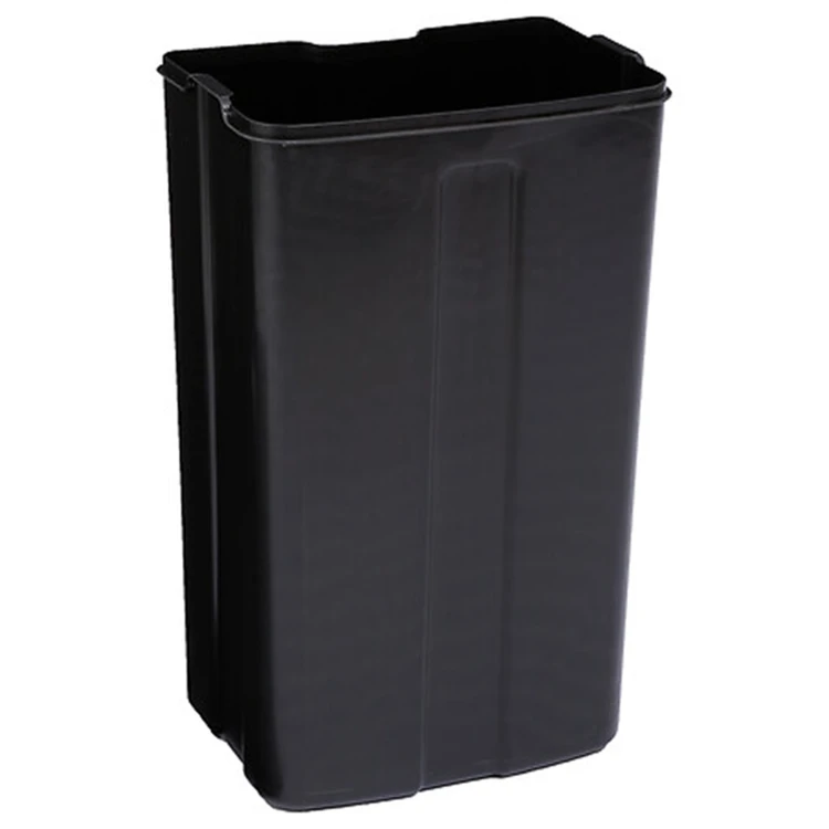 Poubelle en métal bac amovible 30 L
