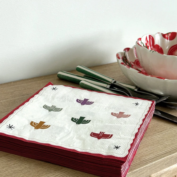 Papierservietten mit Vogelmotiv - 20er Set