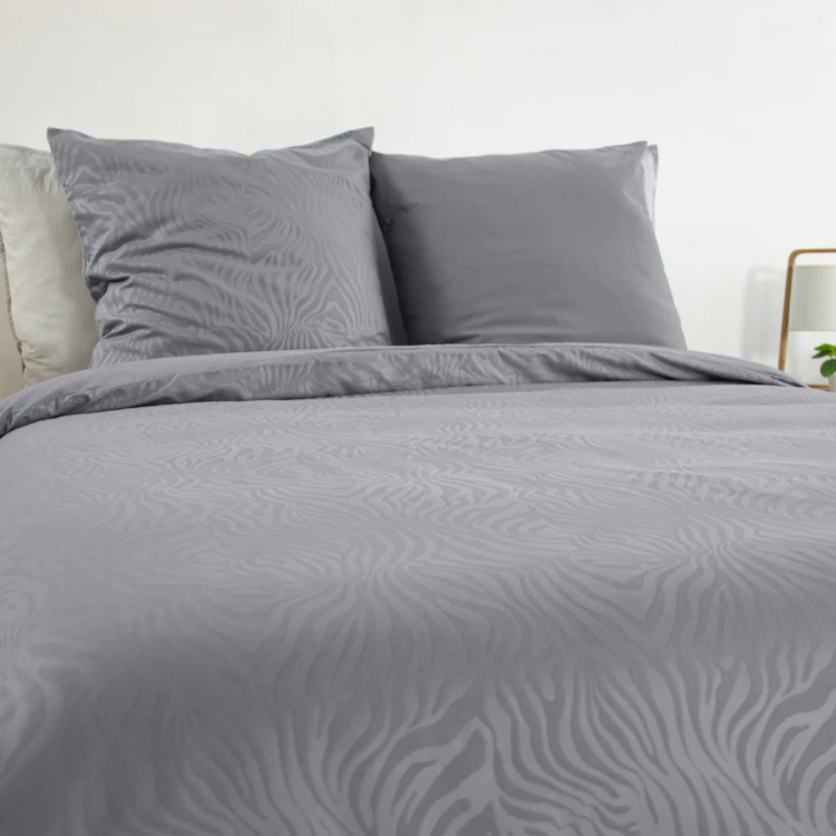 Juego de cama 3 piezas cebra, funda y fundas de almohada