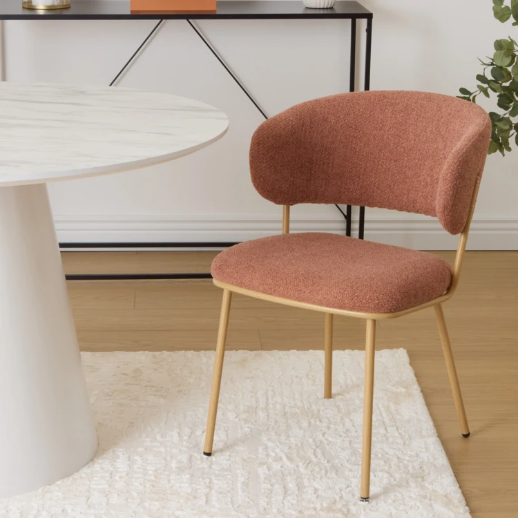Lot de 2 fauteuils de table en chenille