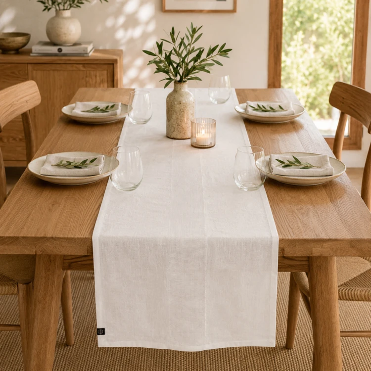 Chemin de table en lin PISE HAOMY