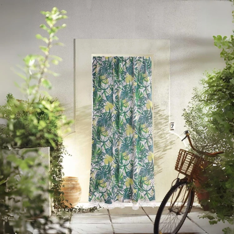 Cortina de puerta “marsellesa” estampada selva