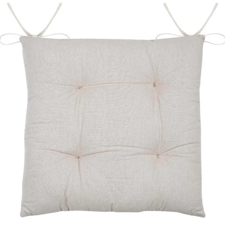 Galette de chaise brodée motif palmier