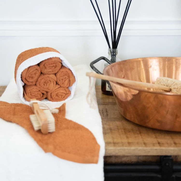 Panier invité avec serviettes