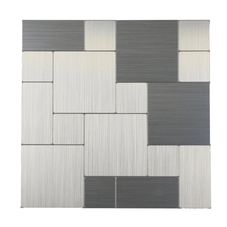 Lot de 4 crédences adhésives murales 3D effet tressé