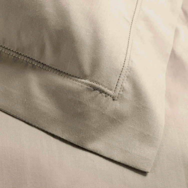Taie d'oreiller volant plat 100% percale de coton ORIGINE