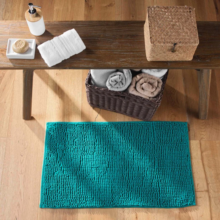 Tapis de bain en microfibre absorbante à picots