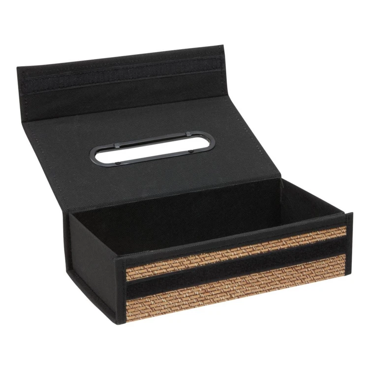 Tissuebox van bamboe en polyester