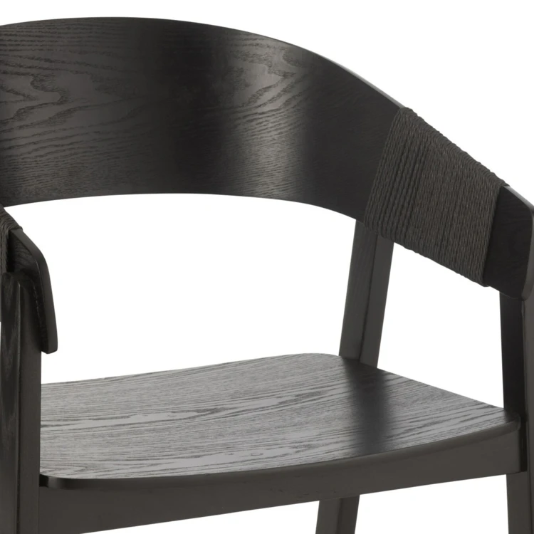 Silla de comedor de madera de fresno