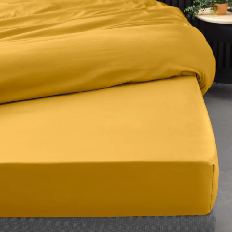 Drap Housse Uni 100% Percale de Coton ORIGINE