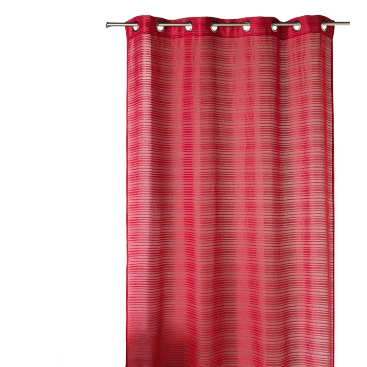 Voile de riscas horizontais tom sobre tom