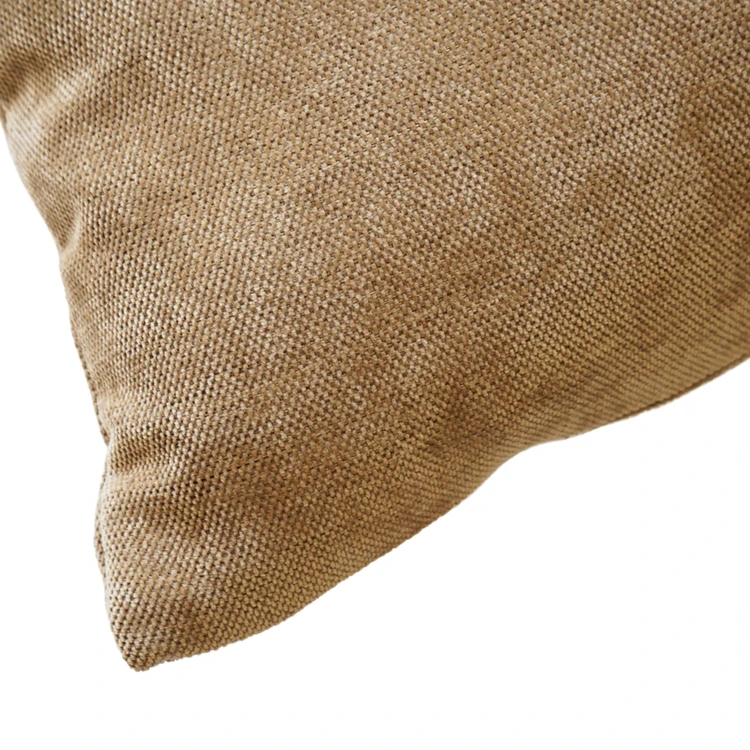 Coussin décoratif rectangulaire déhoussable en velours chenille