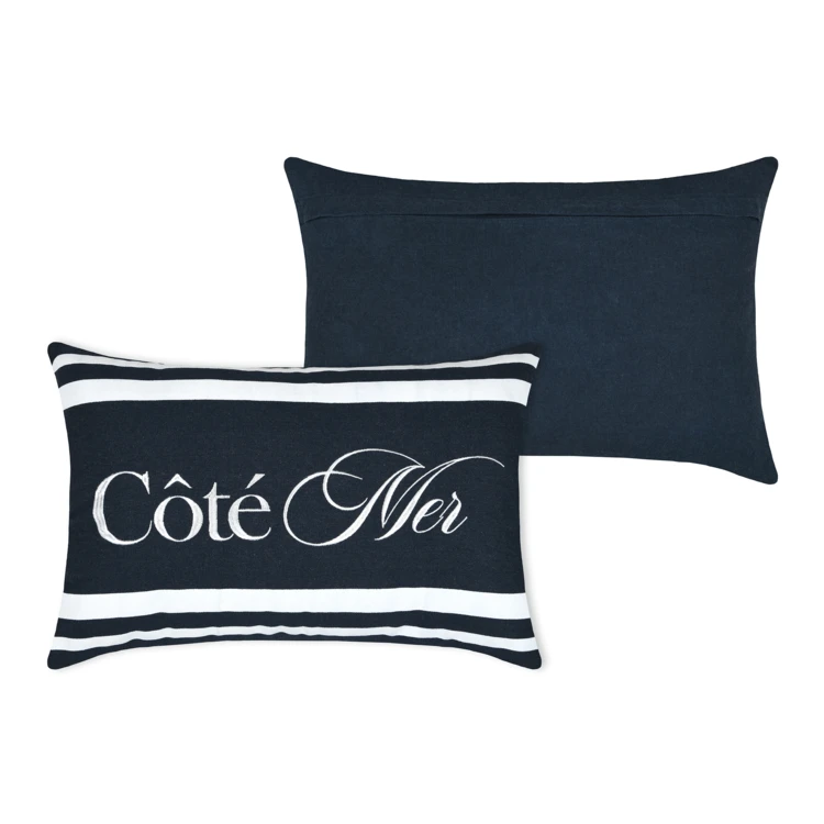 Coussin polycoton Côté Mer