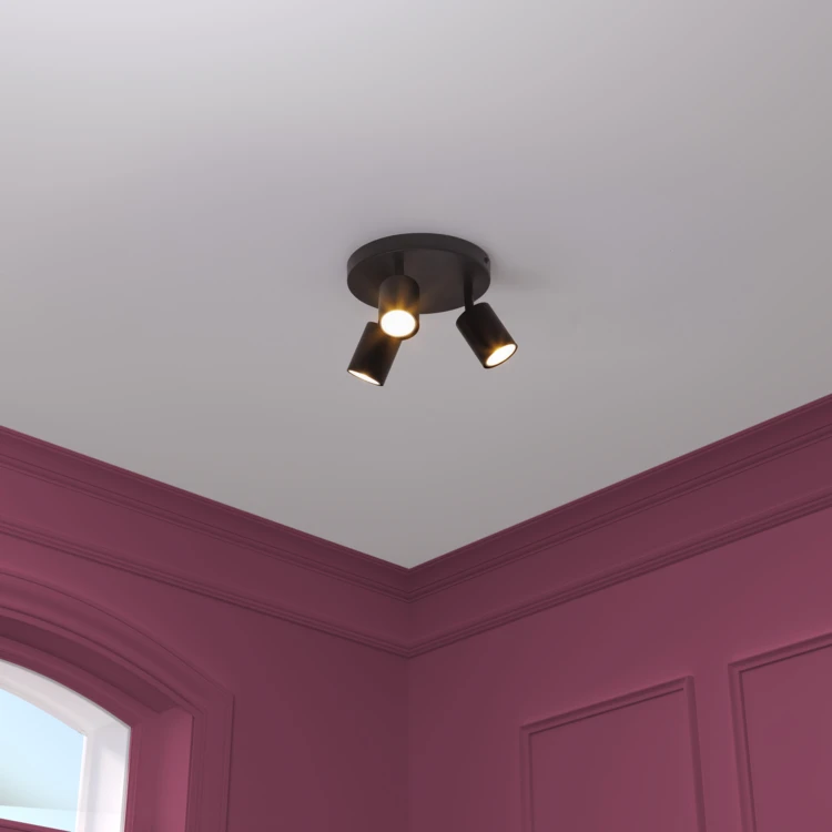 Spot plafond triple orientable
