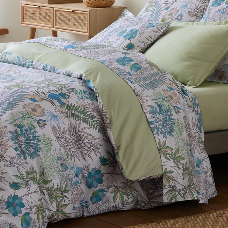Taie de traversin satin de coton végétal