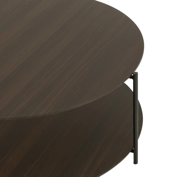 Table basse bois avec étagère ouverte