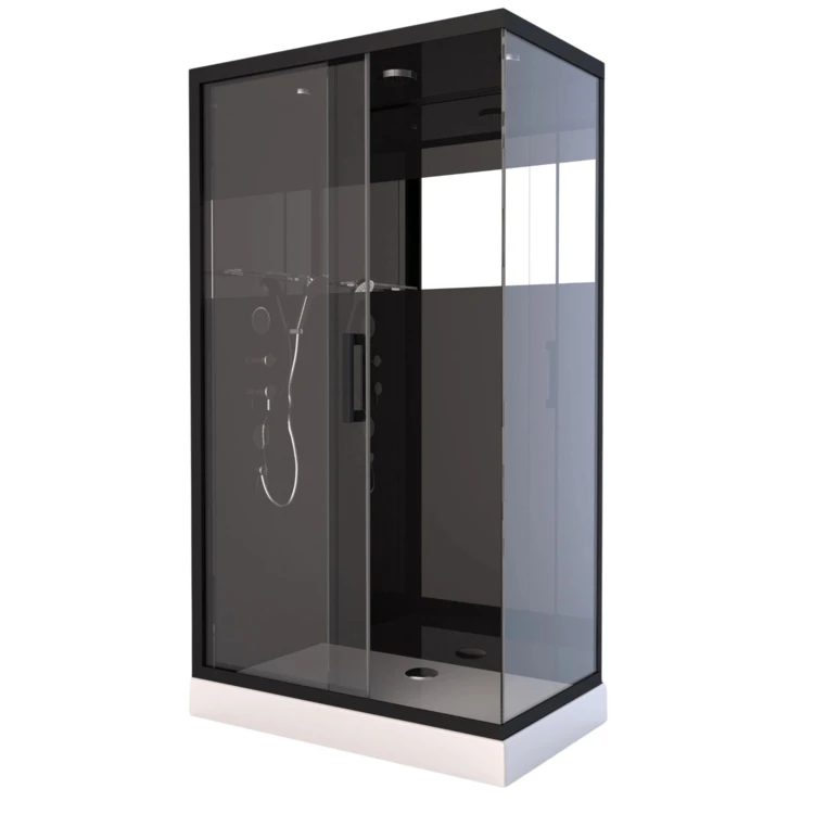 Cabine de Douche Black Mirror 2 Rectangle